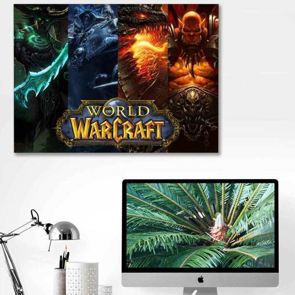 تابلو شاسی گالری استاربوی طرح بازی World of Warcraft مدل بازی کامپیوتری 1