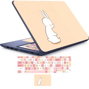 استیکر لپ تاپ راتیانا مدل ALONE مناسب برای لپ تاپ 15 تا 17 اینچ به همراه برچسب حروف فارسی کیبورد
