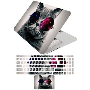استیکر لپ تاپ راتیانا مدل GC-001  مناسب برای لپ تاپ 15 تا 17 اینچ به همراه برچسب حروف فارسی کیبورد